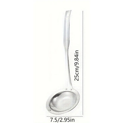 304 Stainless Steel Deep Fine Mesh Strainer and Oil Skimmer with Heat Resistant Handle