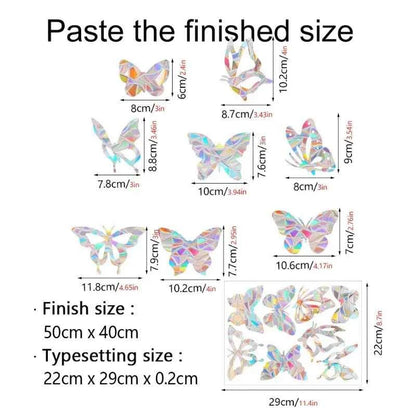 29 Stylels Rainbow Maker Sun Catcher Wall Stickers Cat Bird Star Mushroom Moon Sun DIY Window Glass Electrostatic Prisms Sticker