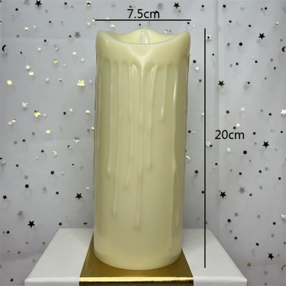 Flameless Flickering Candles Light Tealight Battery Power Candles Lamp Electronic Votive Led Lamp Halloween Home Decor