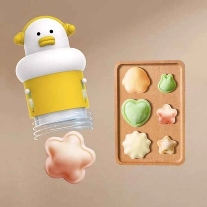 Dumpling Embossing Mold & Wonton Maker - Baby Food Tools with Automatic Sealing, Easy Press for Ravioli Pierogi Pastry