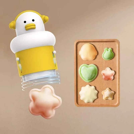 Dumpling Embossing Mold & Wonton Maker - Baby Food Tools with Automatic Sealing, Easy Press for Ravioli Pierogi Pastry