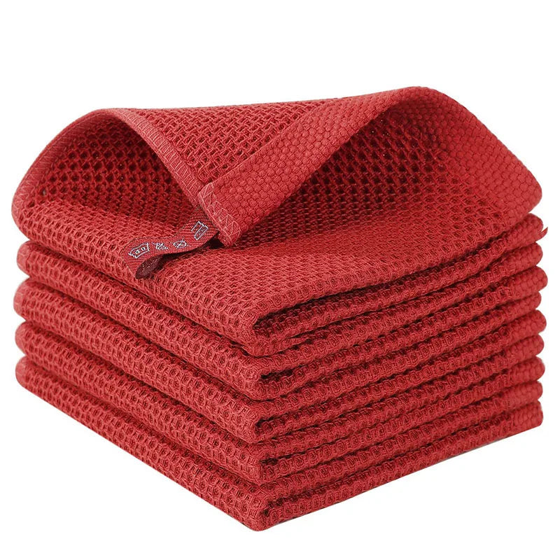 Honeycomb Cotton Kitchen Dishcloth, 5-Pack