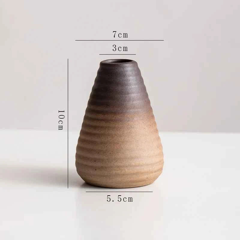 Creative Irregular Stone Shape Ceramic Vase Flowers Plant Potted Hydroponics Mini Vase Interior Aesthetics Home Decoration Gifts