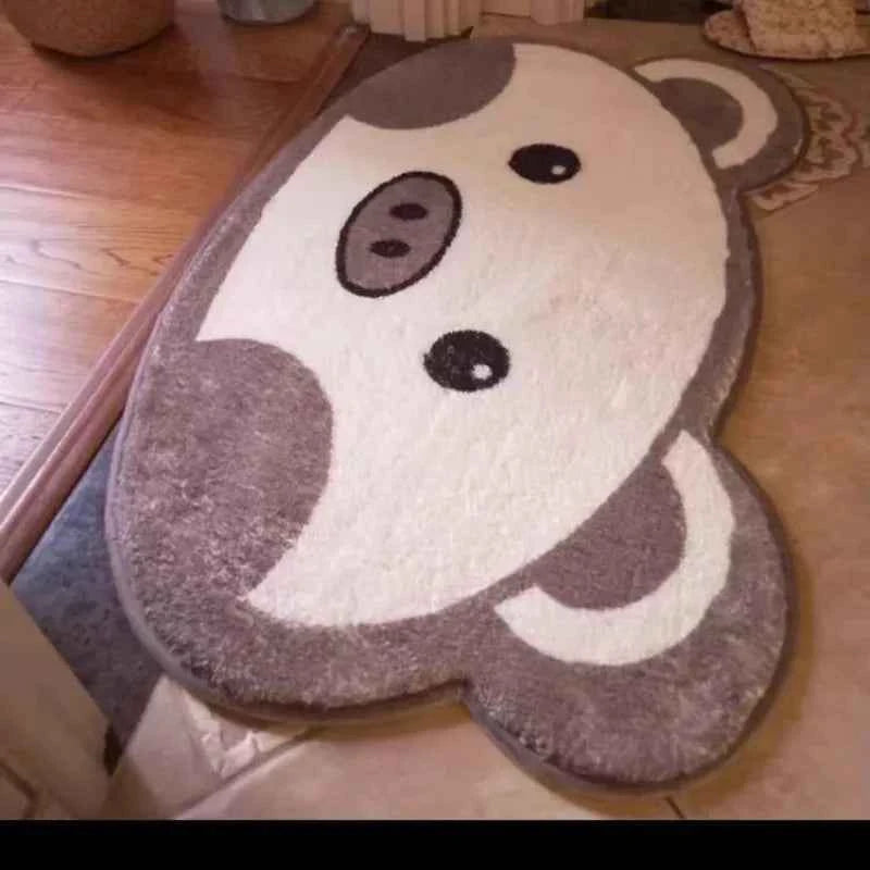Cat paw pad soft and wear-resistant children's room foot pad cartoon bathroom absorbent floor pad imitation cashmere
