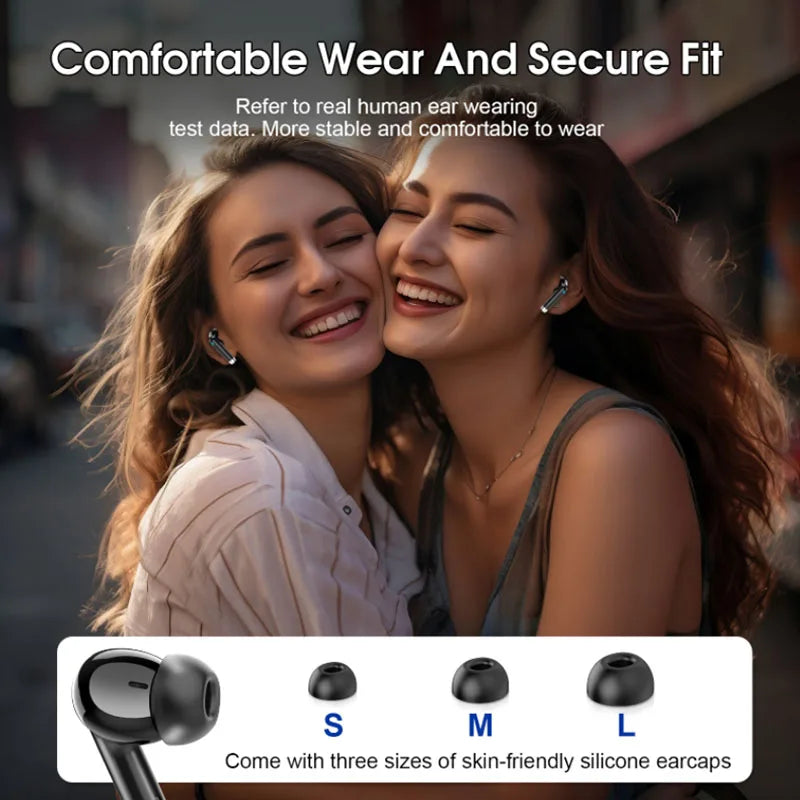 K66 Wireless Earbuds – Bluetooth 5.3, ANC, IPX7 Waterproof, 48H Playtime