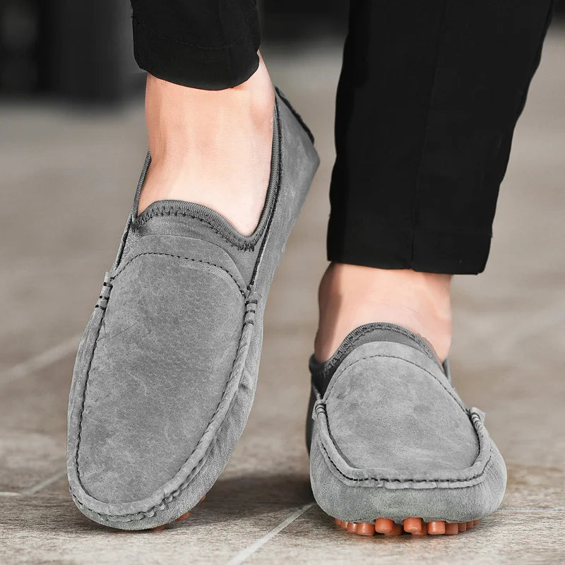 Mocassins de conduite faits à la main pour homme | Chaussures de marche extérieures confortables et tendance