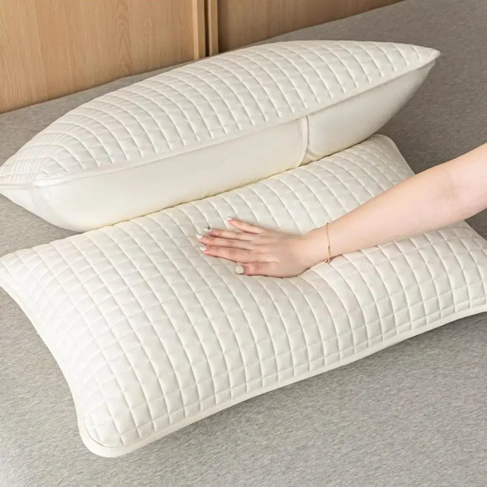Cotton Anti-Mite Pillow Protector, Half-Pack Grey
