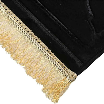 Thickened Printed Prayer Mat Plush With Tassel Flannel Irregular Prayer Mat