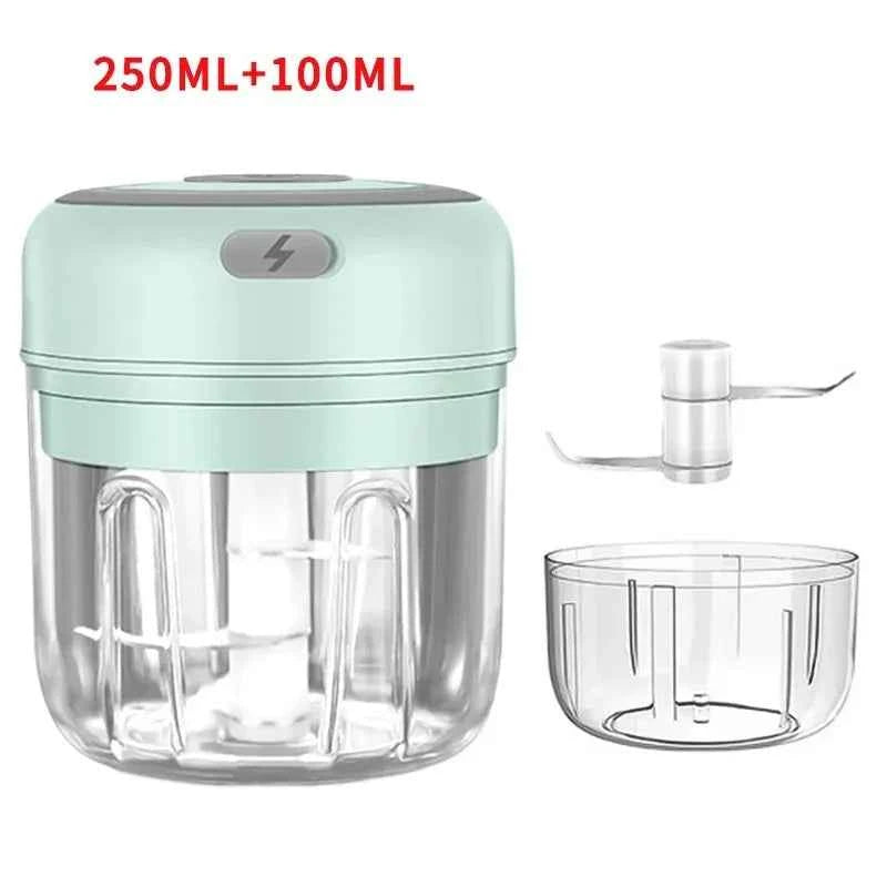 Electric Food Chopper Garlic Crusher Meat Grinder Mini Garlic Press Vegetable Chopper Masher Machine USB Kitchen Gadgets 100ml