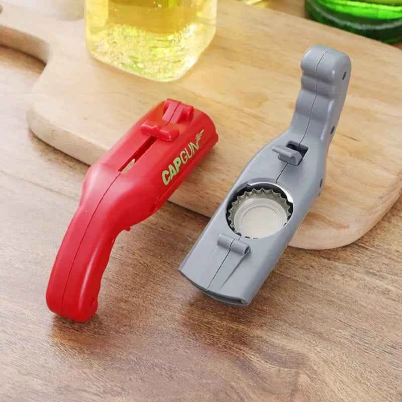 Cap Gun Beer Bottle Opener Portable Beverage Drinking Opening Gun Cap Launcher Kitchen Party Supply Bar Tool Kitchen Accessories
