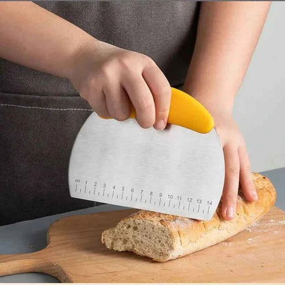 Flour Cutter Stainless steel Bake Scraper Cream Cake Dough Knife Scraper Household Kitchen Baking Tool Large Cutting Knife