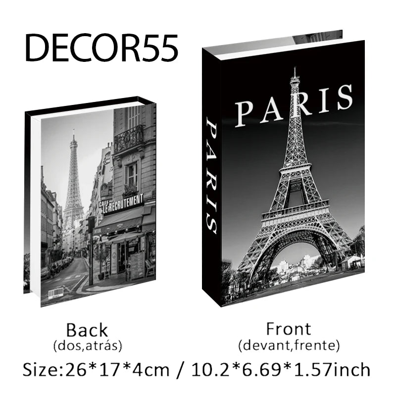 Decorative Faux Books Storage Box Coffee Table Hotel Bedroom Living Room Bookshelf Home Decor Interior Aesthetics Shooting Props