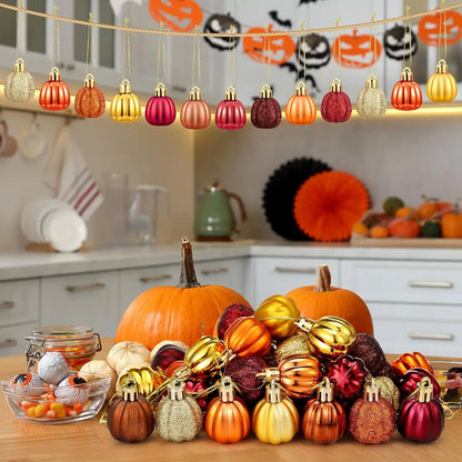 36 Pcs Fall Tree Ornaments Pumpkin Hanging Ornaments