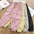 Spring Clothes Fashionable Kids Cargo Joggers Elastic Ankle Pants Casual Trousers Light Breathable Summer Trendy Outfit
