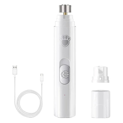 USB Rechargeable Electric Dog Nail Grinder with Polisher Wheel