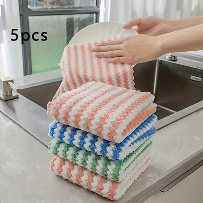 Coral Fleece Dishcloths, Super Absorbent Multi-Pack