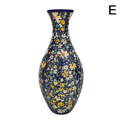 3D Puzzle Vase Flower Porcelain Design DIY Assembly Educational Toy Home Decoration House Arrangement Warming Christmas Gift Toy