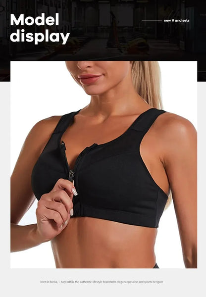 CZGUKE Yoga Fitness Bra Shock-absorbing Sports Bra Breathable and Quick Drying Training Running WOMEN'S Underwear