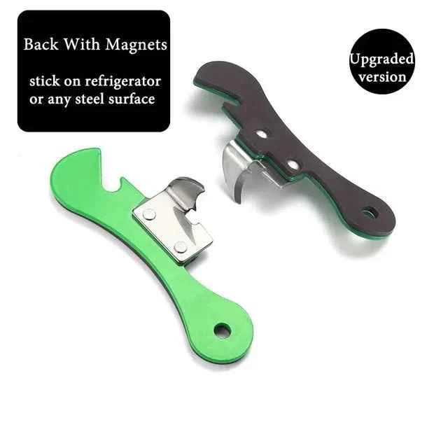 Stainless Steel Portable Bottle Jar Opener 4 Colors Kitchen Gadget Easy Multi-function Can Opener Safety Side Cut Manual Tools