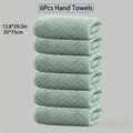 4/6 Pcs Towel Set - Soft Hand Towel Absorbent Bath towel Set 2 Size