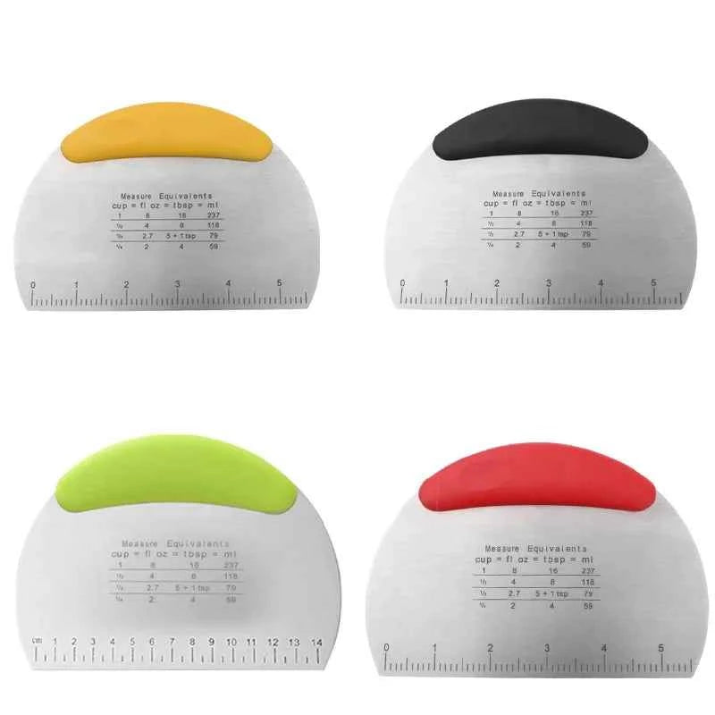 Flour Cutter Stainless steel Bake Scraper Cream Cake Dough Knife Scraper Household Kitchen Baking Tool Large Cutting Knife