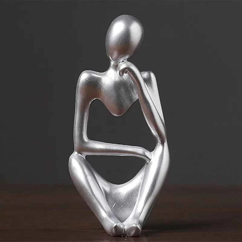 Home décor Nordic Style Left and Right Thinking Character Personalized home accessories Abstract Resin Craft Ornament Room décor