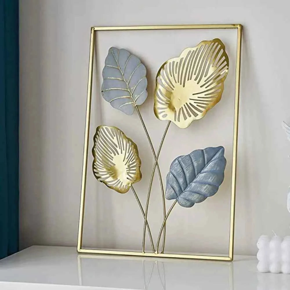 Decor Cabinet Living Room Handicraft Home Decoration Desktop Ornaments Iron Arts Crafts Ginkgo Leaf Ornaments Leaves Sculpture