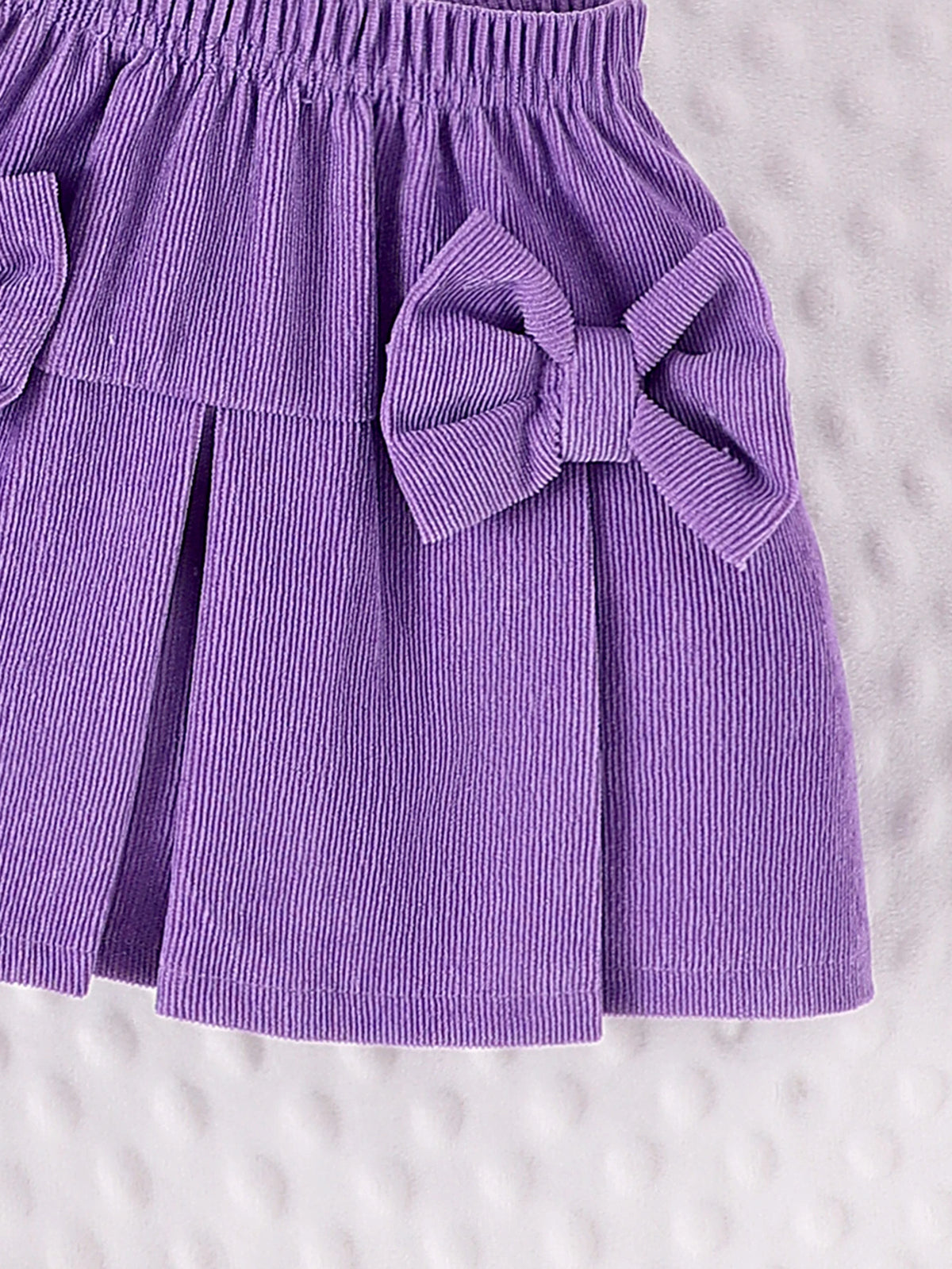 Bubble Sleeve Top & Skirt Set for Girls 1-3 Years