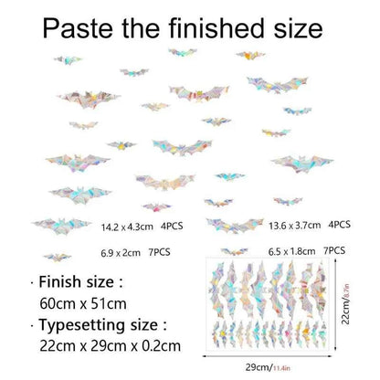 29 Stylels Rainbow Maker Sun Catcher Wall Stickers Cat Bird Star Mushroom Moon Sun DIY Window Glass Electrostatic Prisms Sticker