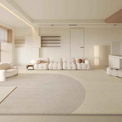 Large Area Carpets for Living Room Fluffy Soft Lounge Floor Mat Thick Anti-slip Study Rug Cream Style Bedroom Plush Decor Carpet