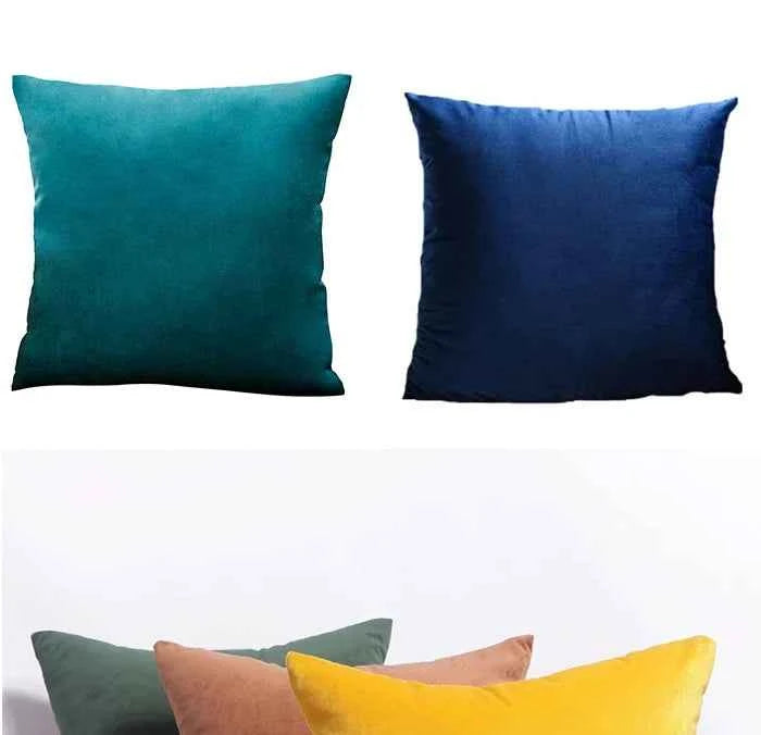 Velvet Cushion Cover Blue Home Decor Items Creative Decorative Pillows for Sofa Bed Living Room Personalized Gifts 40*40cm