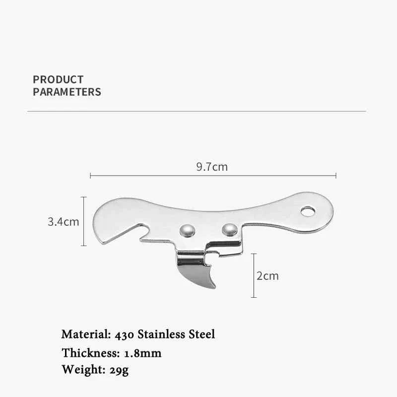 Stainless Steel Portable Bottle Jar Opener 4 Colors Kitchen Gadget Easy Multi-function Can Opener Safety Side Cut Manual Tools