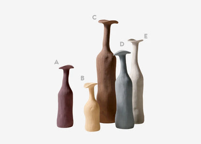 Nordic Handmade Ceramic Vase Textural Design for Modern Luxury Flower Vase Home Decor Elegant Decoration for Living Room Office