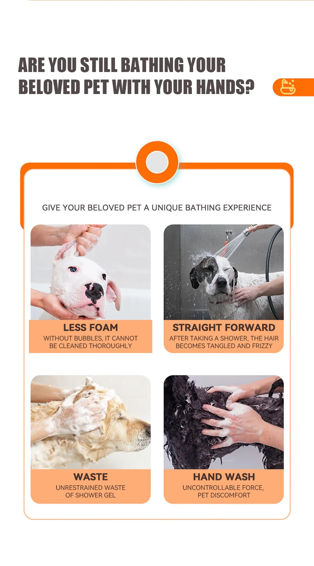 Silicone Bathing Brush with Shampoo Dispenser