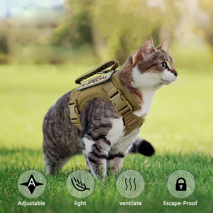 600D Tactical Training Vest for Cats & Small Dogs