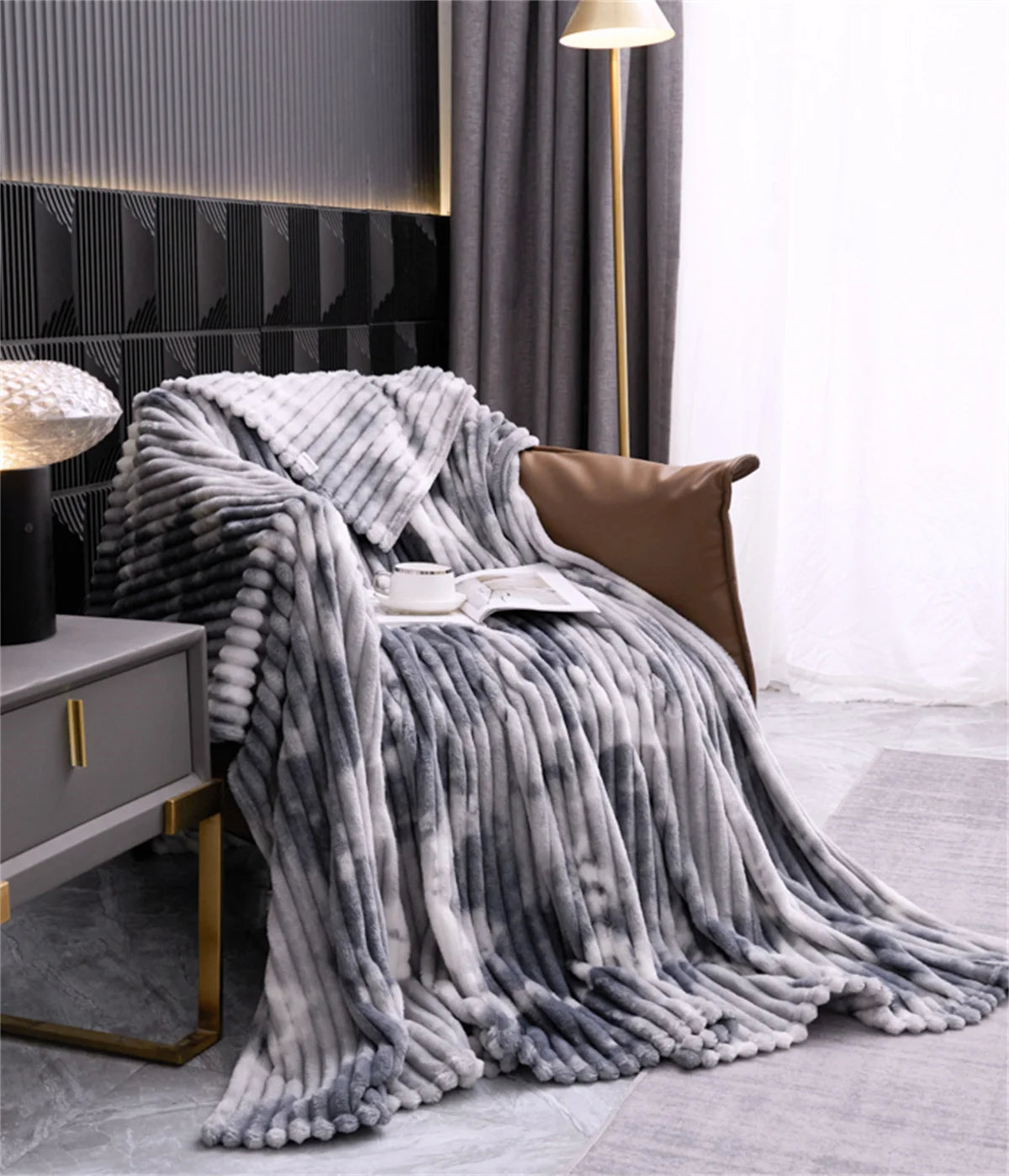 Throw Blanket for Sofa Winter Blanket King Size Home Warm Plaid Comforter Bedspread Bedding Sheet