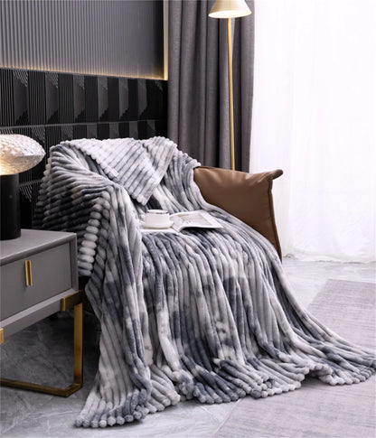 Throw Blanket for Sofa Winter Blanket King Size Home Warm Plaid Comforter Bedspread Bedding Sheet