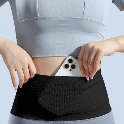 Seamless Invisible Running Waist Belt Bag Gym Bags Fitness Jogging Cycling Flat Fanny Pack Travel for Unisex Sports Phone Bags