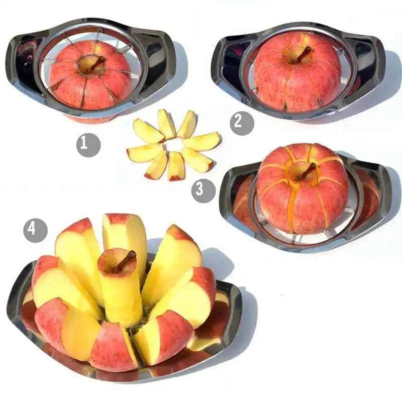 Kitchen Gadgets Stainless Steel Comfort Handle Divider Apple Cutter Vegetable Fruit Tools Fruit Cutter