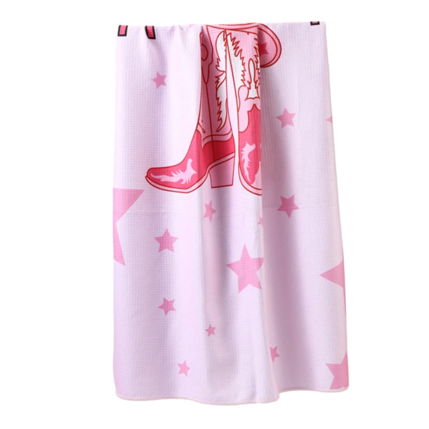 Howdy Cowboy & Evil Eye Printed Microfiber Beach Towel Sand-Free Quick Dry
