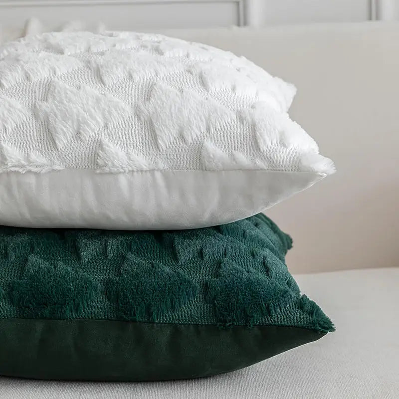 Christmas Decorative Pillow Cover, White, Holiday Decor