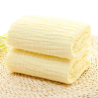 Pure Cotton Bubble 6 Layers Baby Bath Towel Kids Swaddle Wrap Bedding Muslin