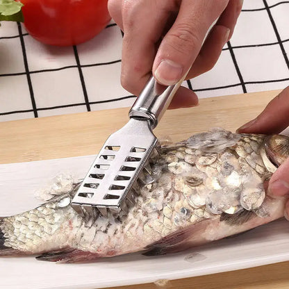 Anti-Splash Stainless Steel Fish Scale Remover Scaler