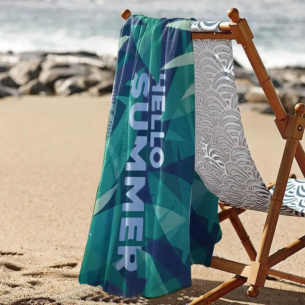 Microfiber Camping Towel 59 X 27.5 Inch Sand Proof Quick Dry