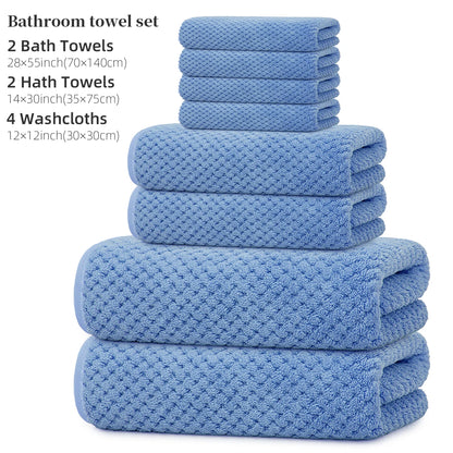 8-Piece Premium Towel Set, 2 Bath Towels + 2 Hand Towels