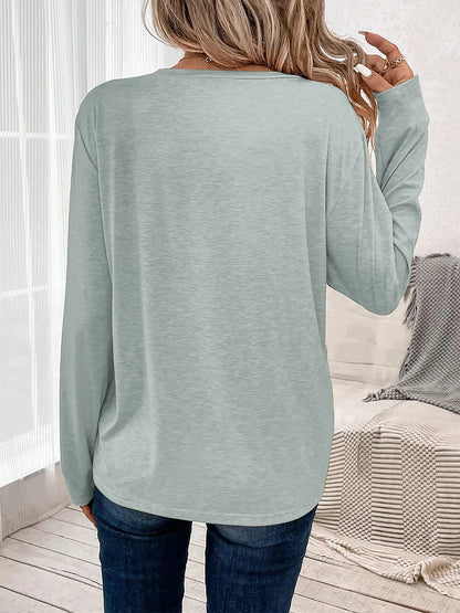 Women's Halloween Long Sleeve T-Shirt with Black Spider Web, Orange Pumpkin Skull & Witch Hat Print, Cute Creepy Funny Tee, Soft Casual Sporty Vacation Top, Trick or Treat Gift
