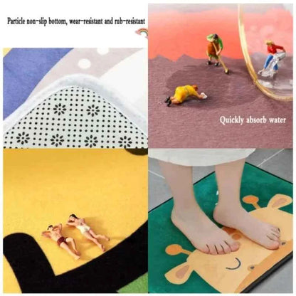 Welcome Carpet Please Take Off Your Shoes Pattern Living Room Mat Anti Slip Bedroom Decoration Carpet Floor Rug