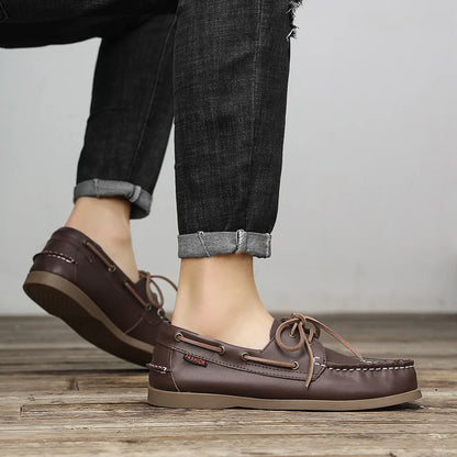 Men's Handmade Genuine Leather Loafers | Luxury Business Dress Driving Shoes
