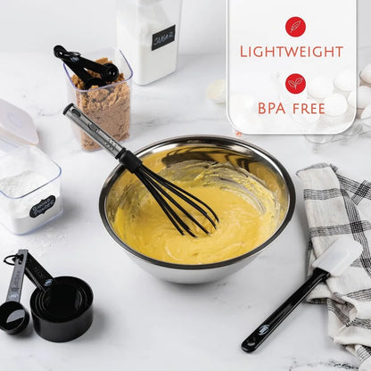 35-Piece Nonstick Cooking Set with Silicone Spatulas and Stainless Steel Kitchen Tools