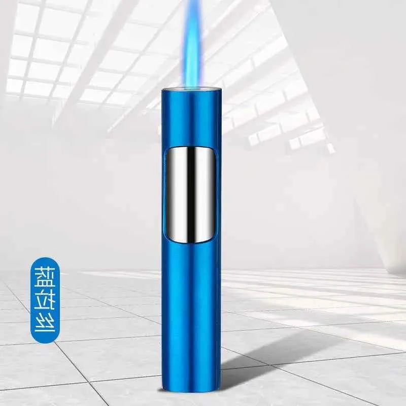 4PC/1PC Honest Metal Windproof Torch Gas Lighter,  Refillable Pen Jet Flame Igniter for Kitchen BBQ Candle Camping Men's Gadget